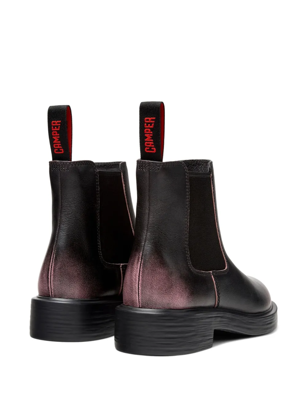 Camper 42mm Dean leather elastic-sided Chelsea boots Black