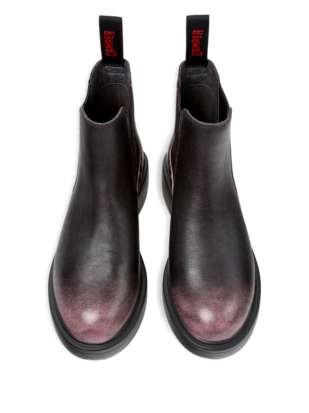 Camper 42mm Dean leather elastic-sided Chelsea boots Black
