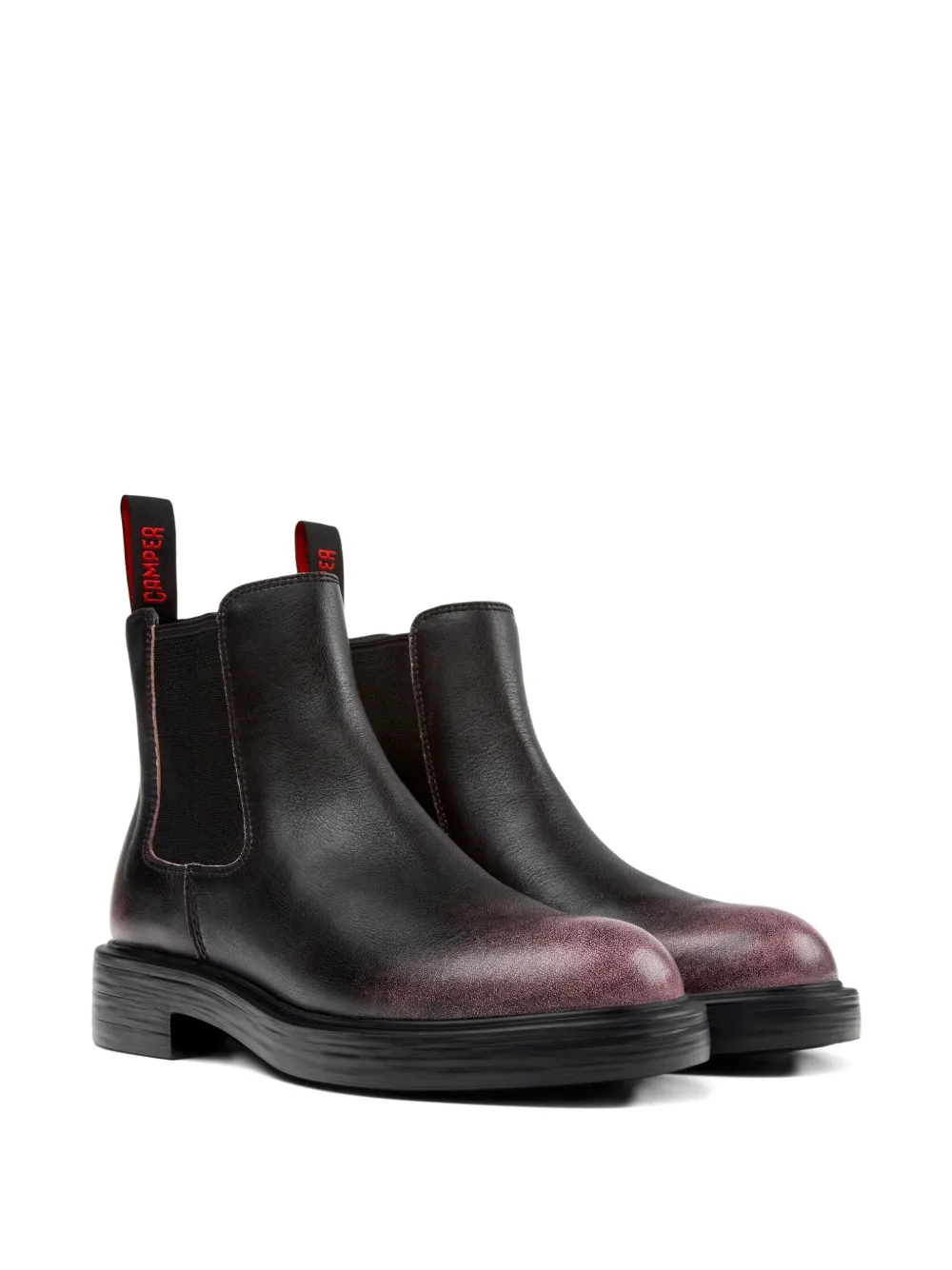 Camper 42mm Dean leather elastic-sided Chelsea boots Black