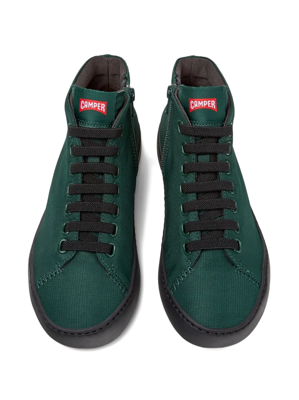 Camper Peu Touring Lace-up High-top Sneakers In Green
