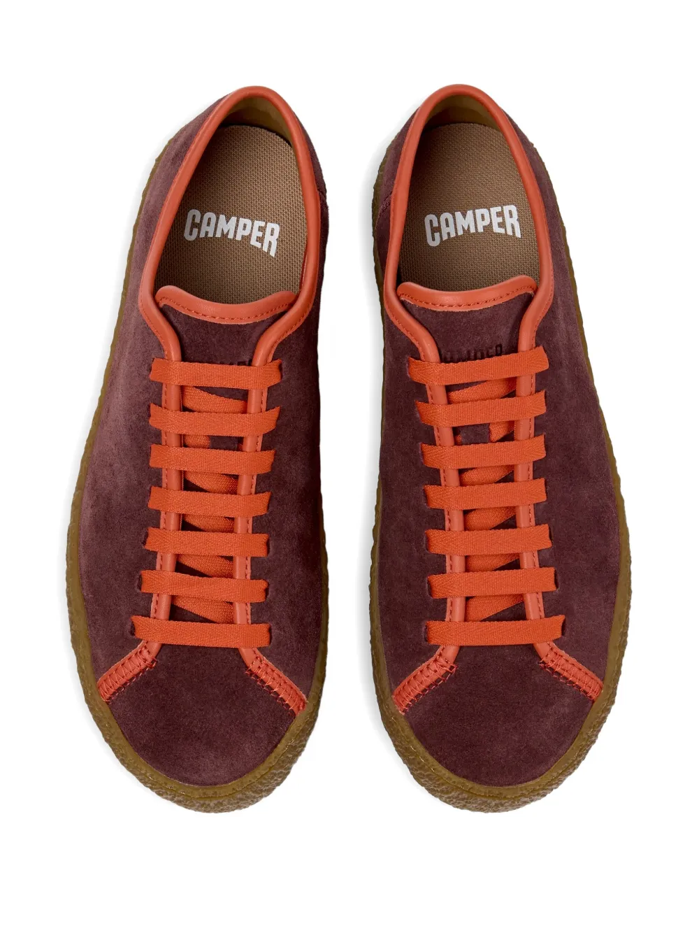 Camper Peu Terreno suede lace-up sneakers Red