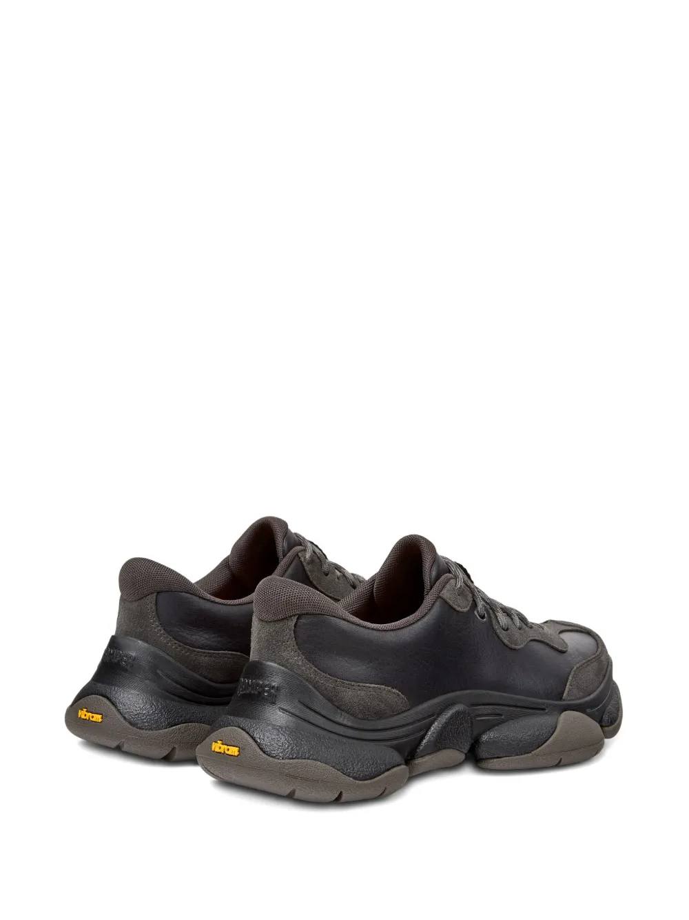 Camper Karst 2 leren sneakers Zwart