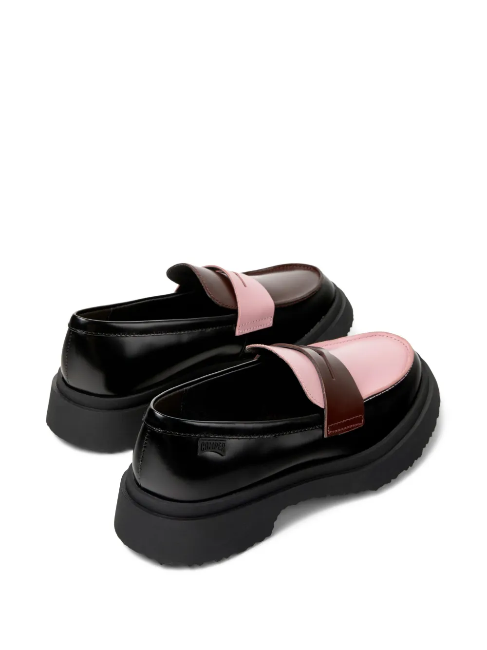 Camper Walden Twins leather loafers Black