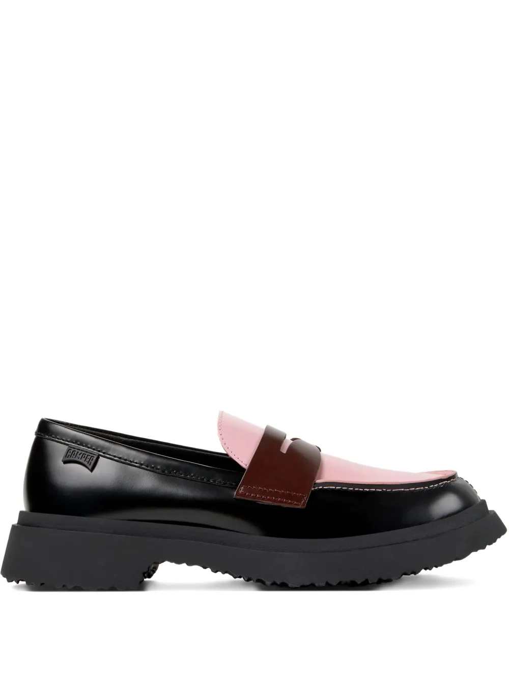 Camper Walden Twins leather loafers Black