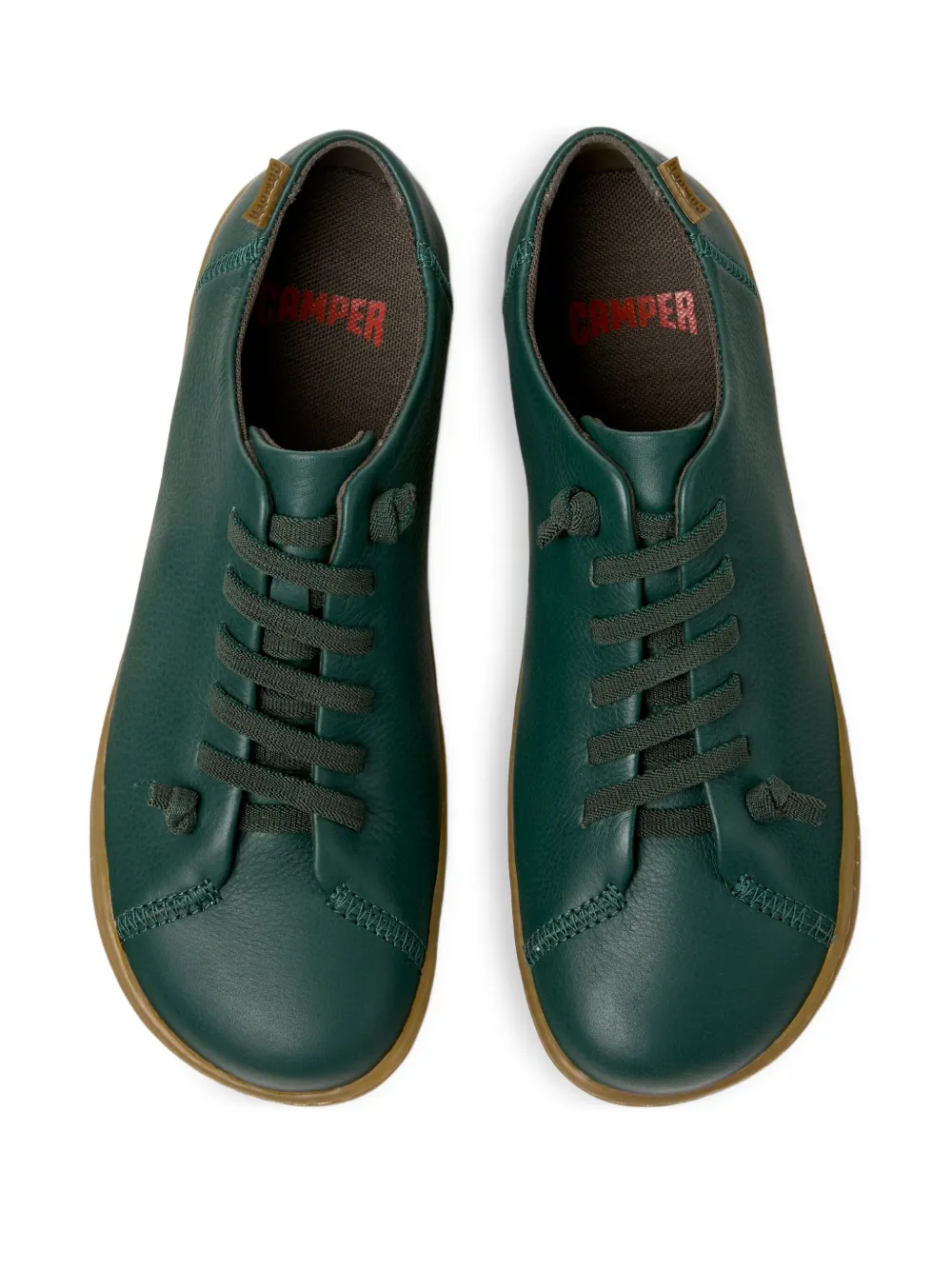 Camper Peu Cami lace-up leather sneakers Green