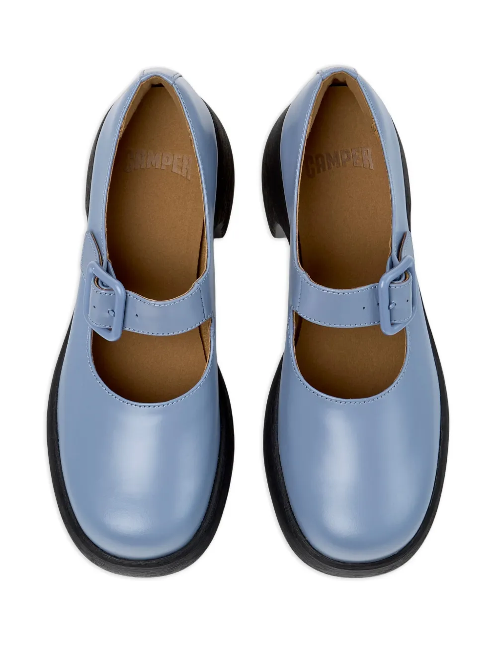 Camper Thelma II buckle-fastening pumps Blue