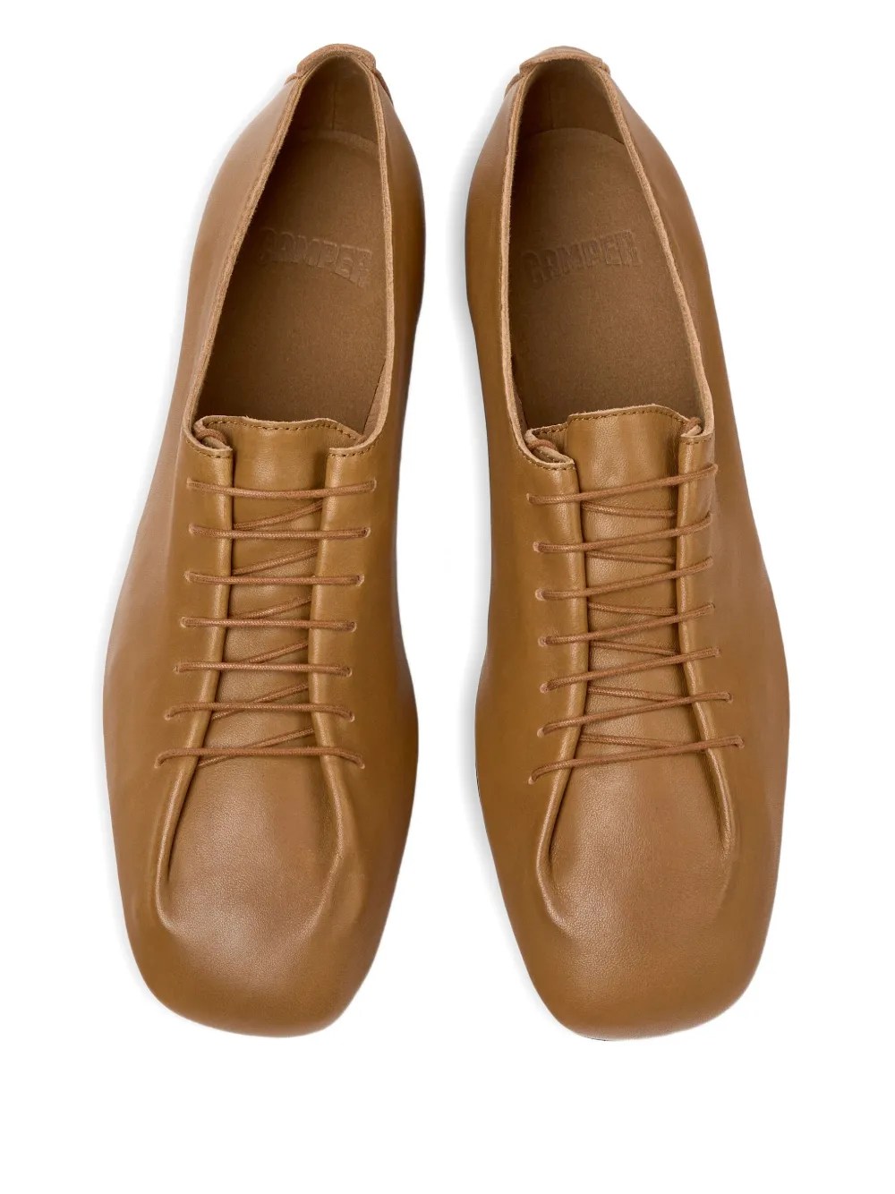 Camper Casi Myra lace-up leather shoes Brown