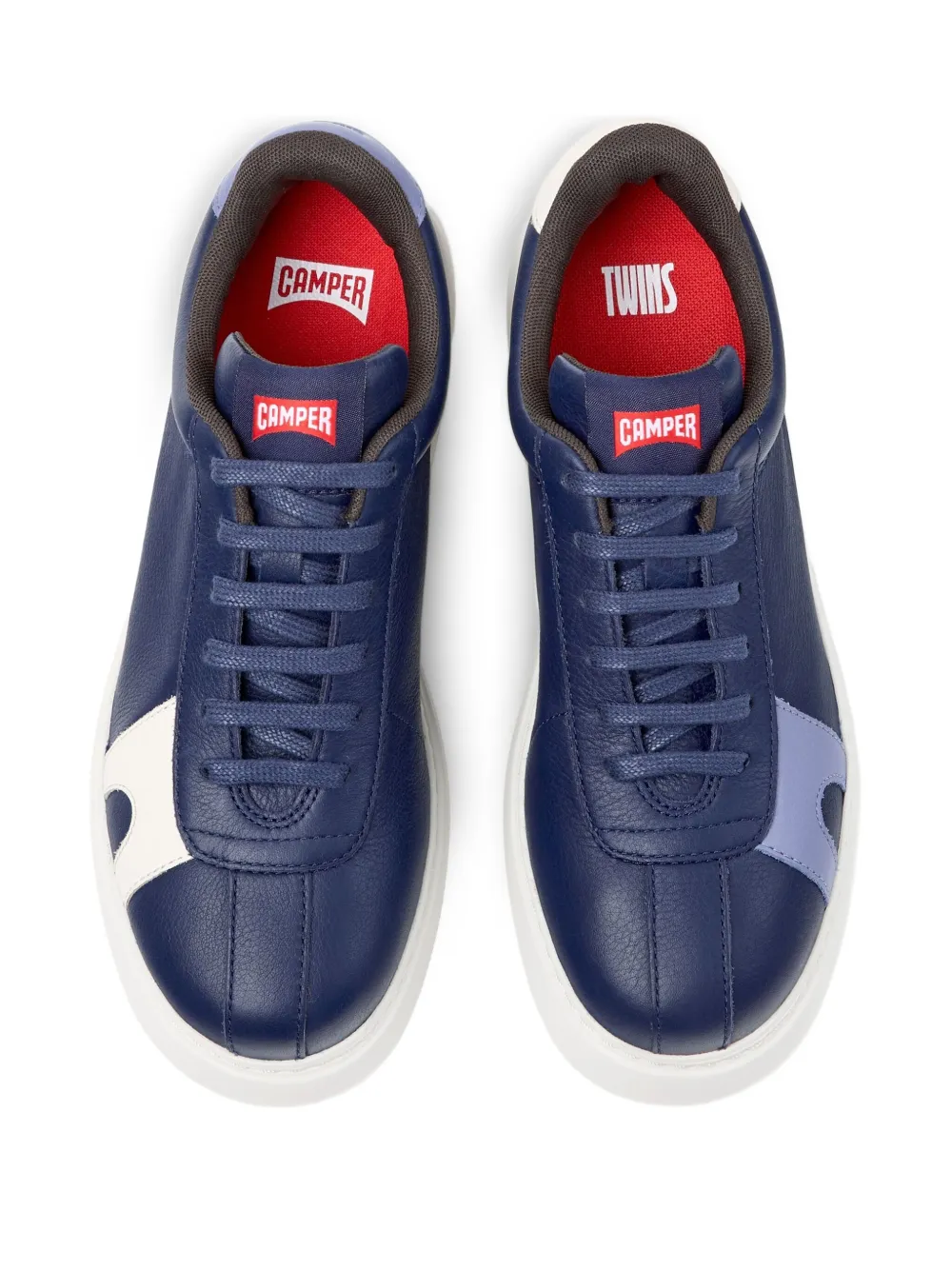 Camper Twins leather panelled sneakers Blue