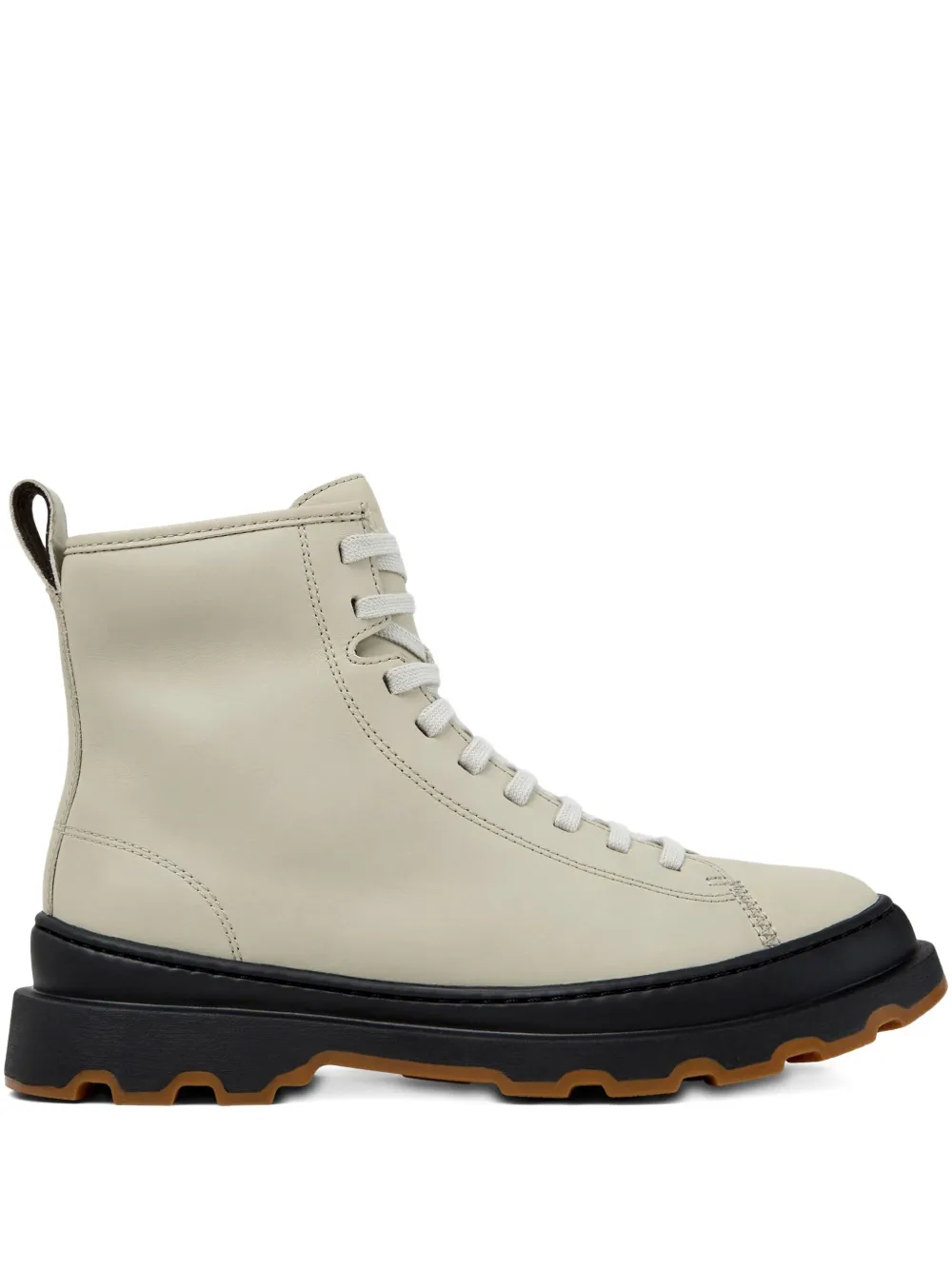 Camper Brutus+ lace-up chunky sole ankle boots Grey