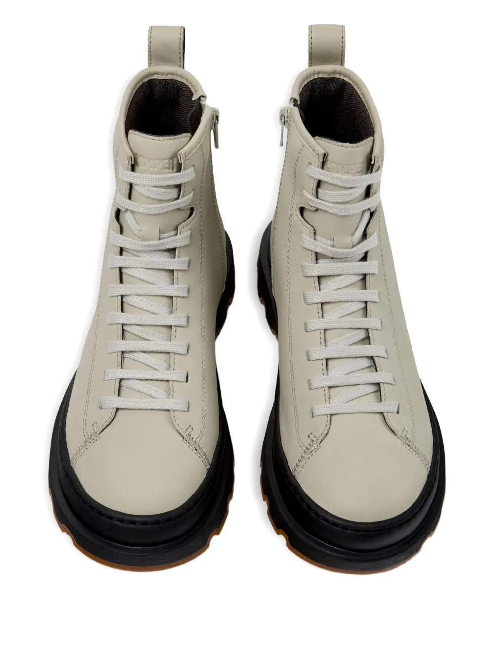 Camper Brutus+ lace-up chunky sole ankle boots Grey