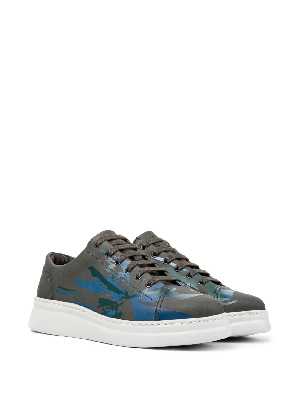 Camper Runner Up Twins leren sneakers met print - Grijs