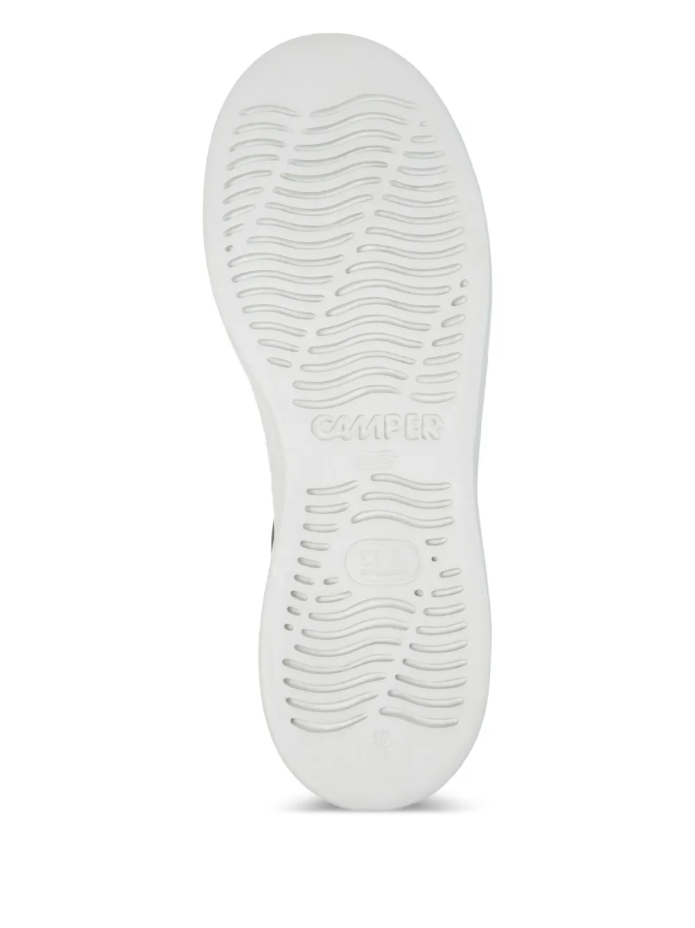 Camper Runner Up Twins Leather Printed Sneakers In Gray