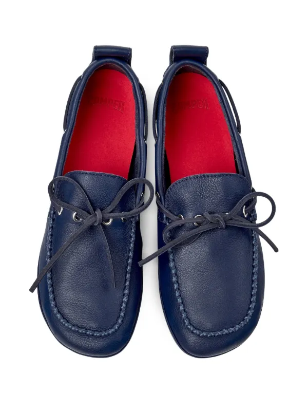 Camper Right Nina レザーローファー | ブルー | FARFETCH JP