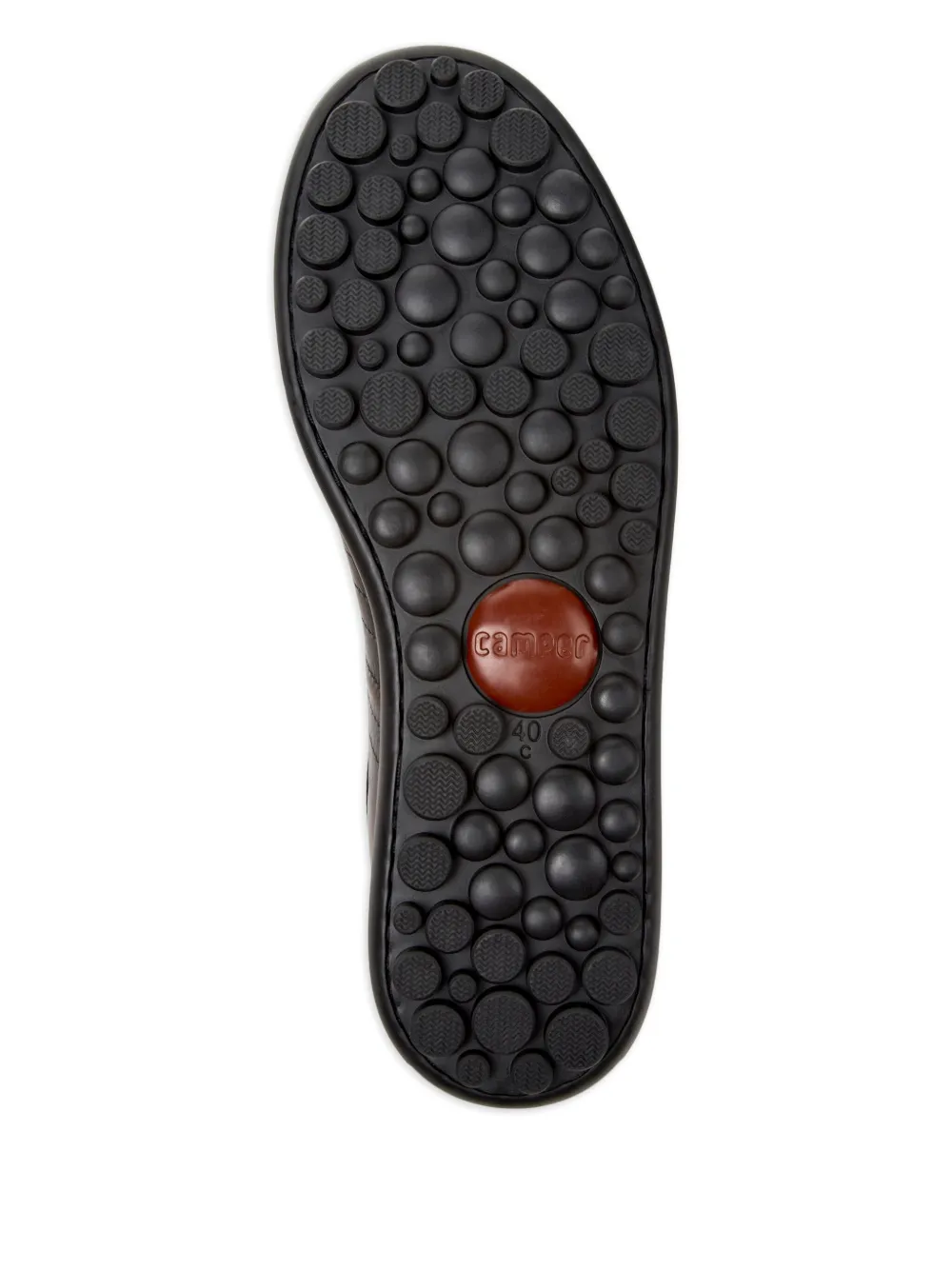Camper Pelotas Leather Lace-up Sneakers In Red