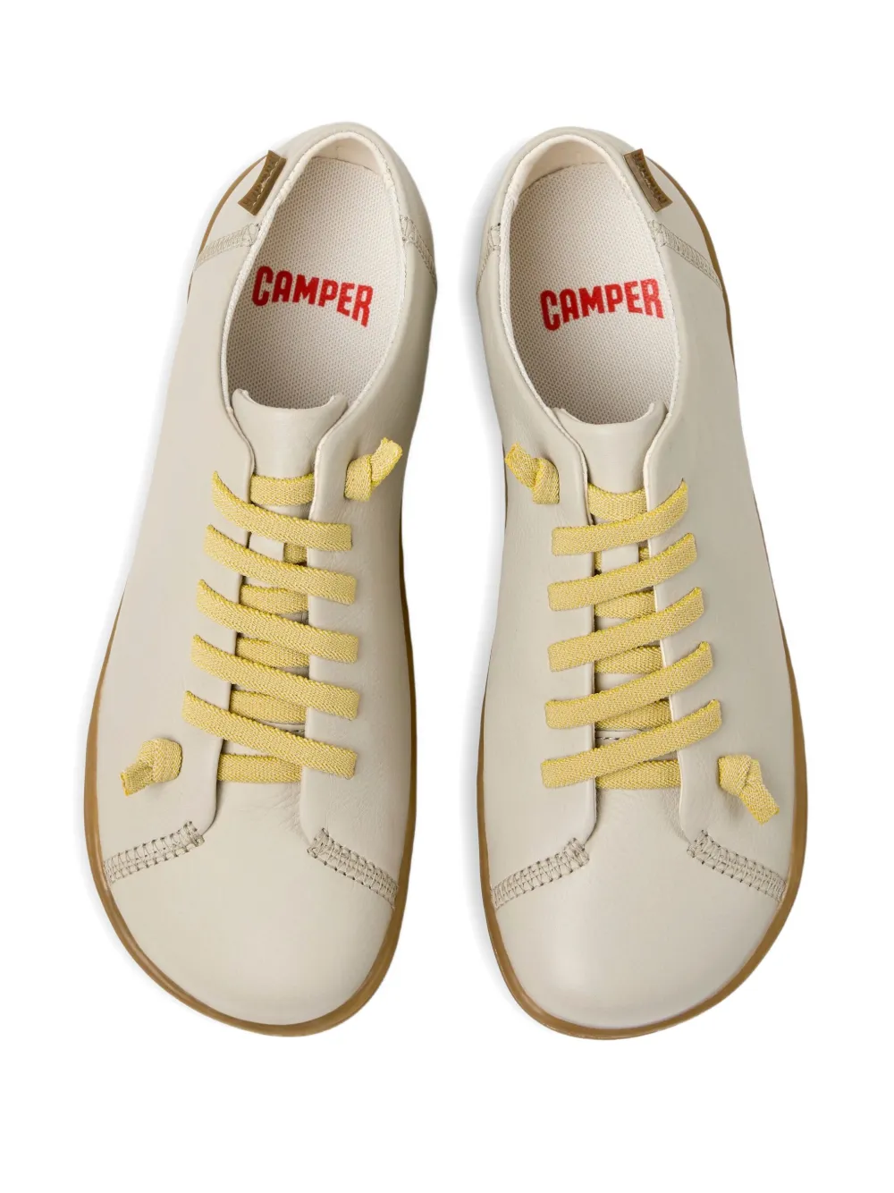 Camper Peu Cami lace-up leather sneakers Neutrals