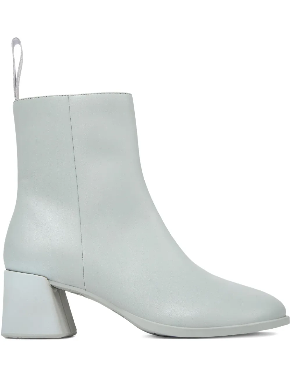 Camper leather zip-fastening block-heel boots Grey