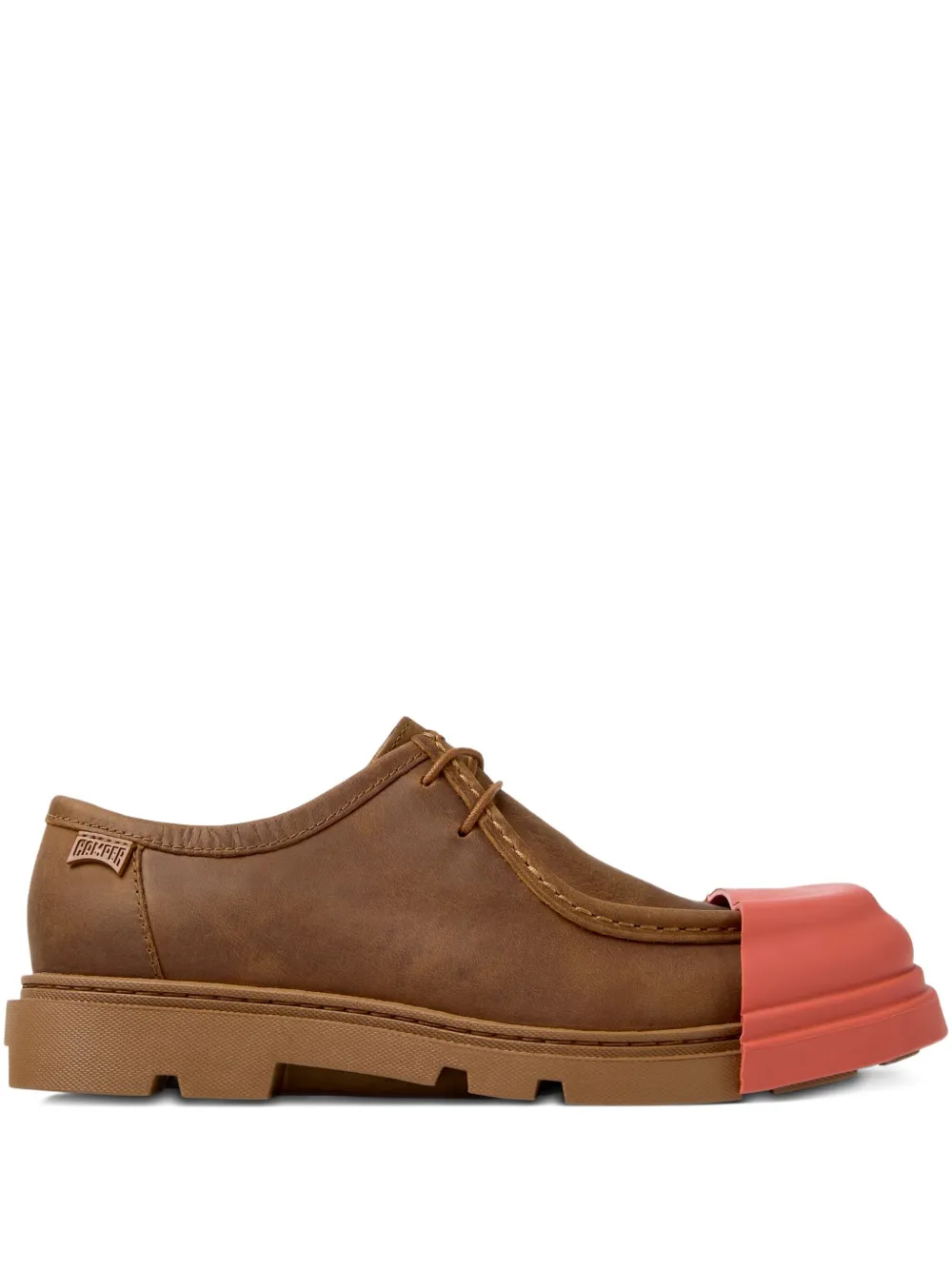Camper Junction lace-up leather derby shoes Brown