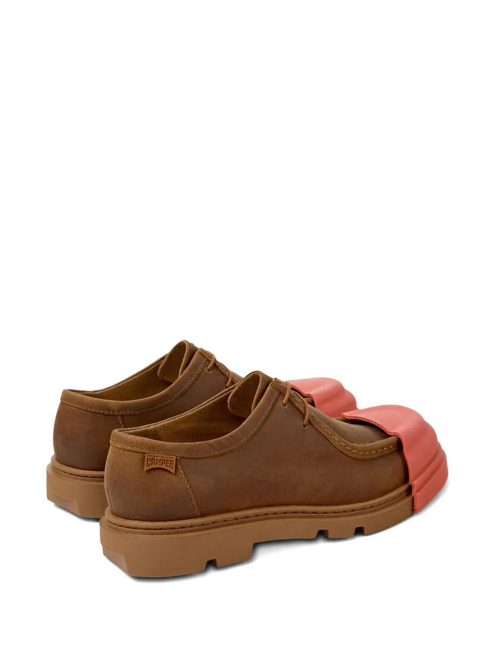 Camper Junction lace-up leather derby shoes Brown