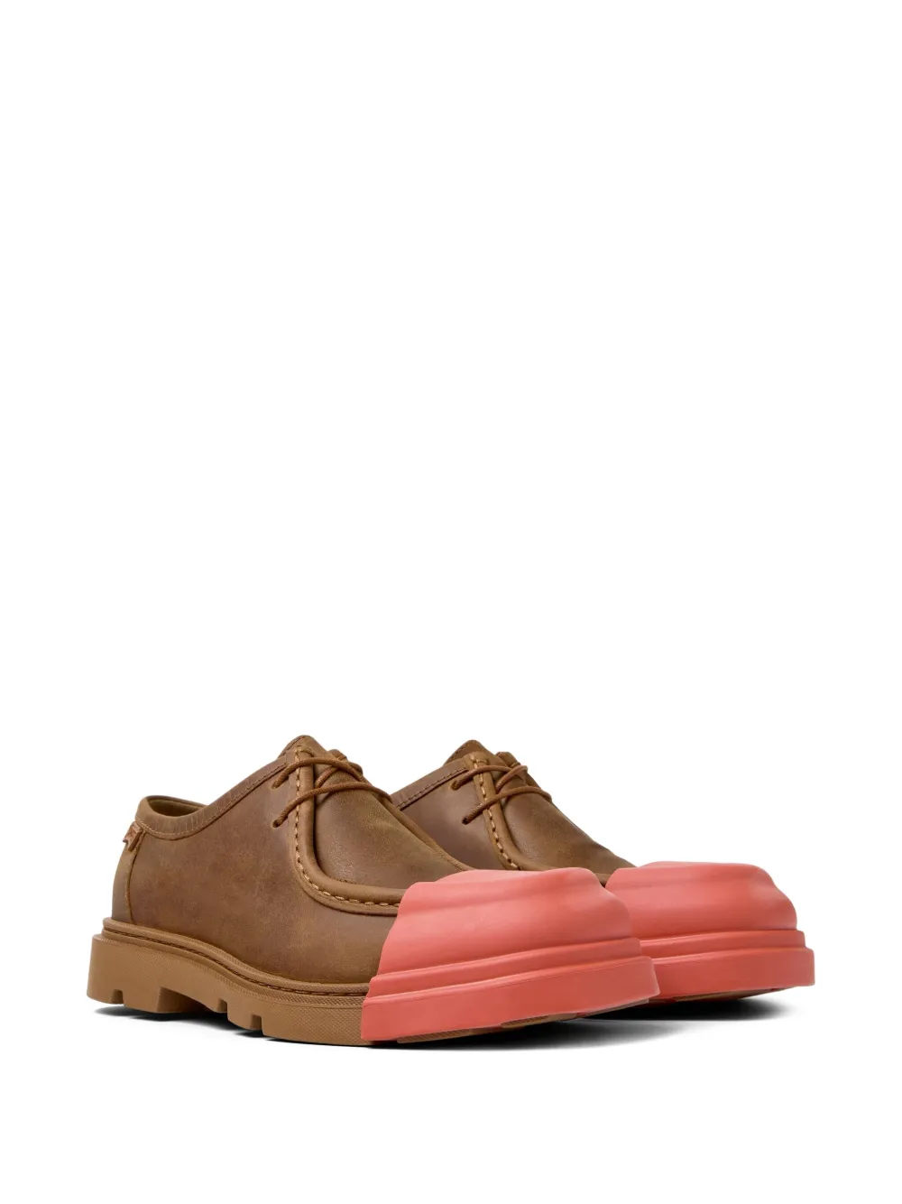 Camper Junction lace-up leather derby shoes Brown