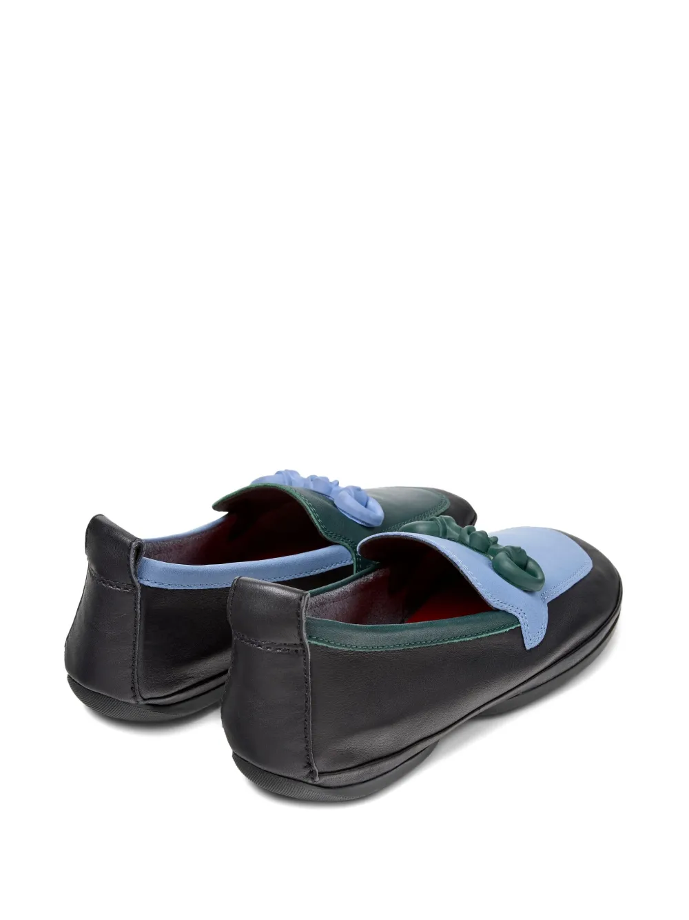 Camper Right Nina Mismatched Loafers In Multi
