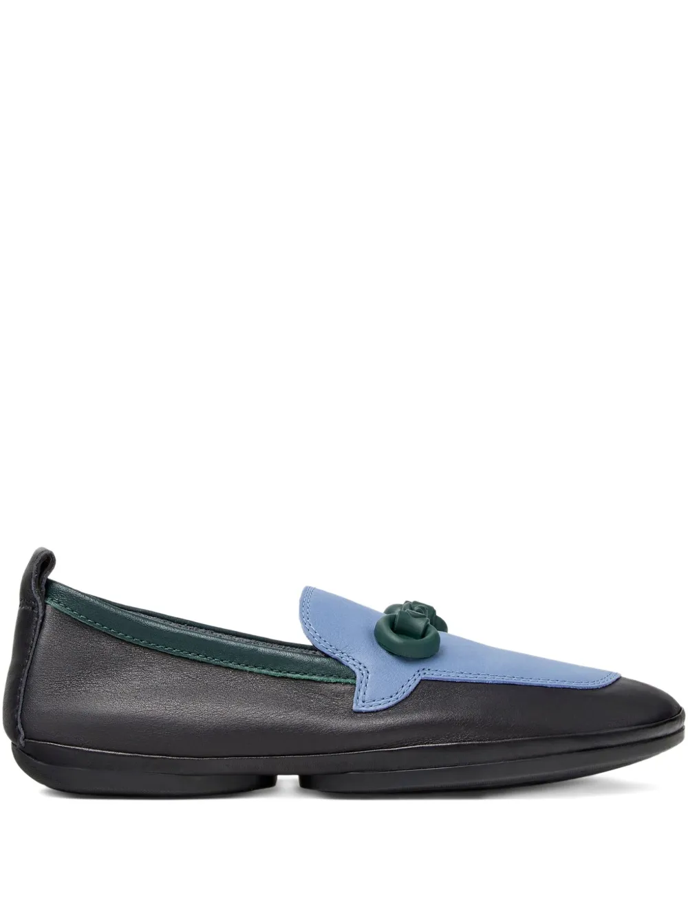Camper two-tone leather loafers Black