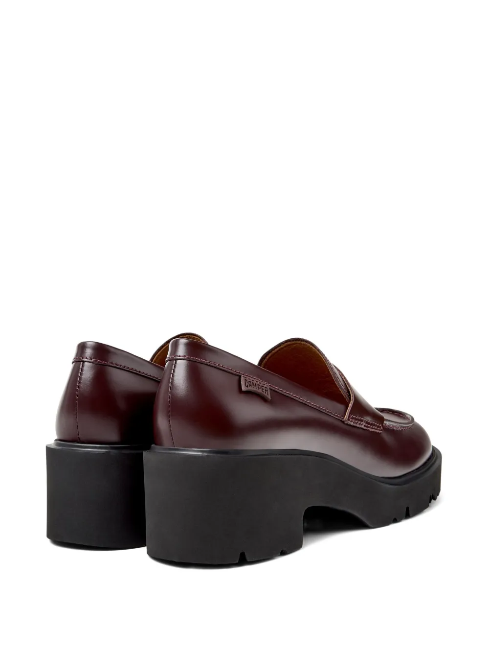Camper Milah leather penny loafers Red