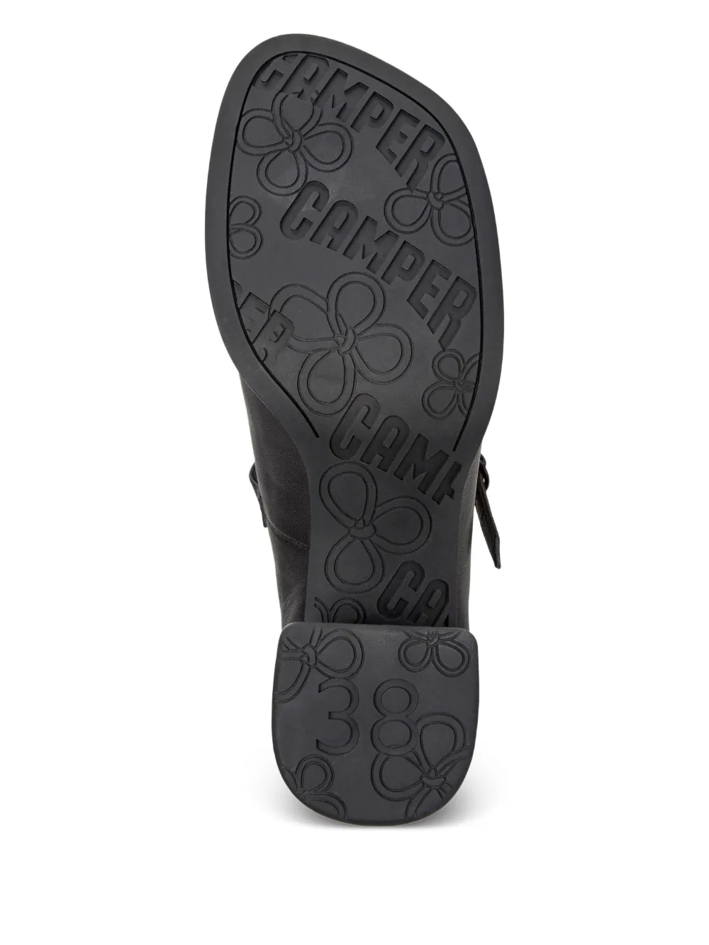 Camper leather block-heel Mary Jane shoes Black