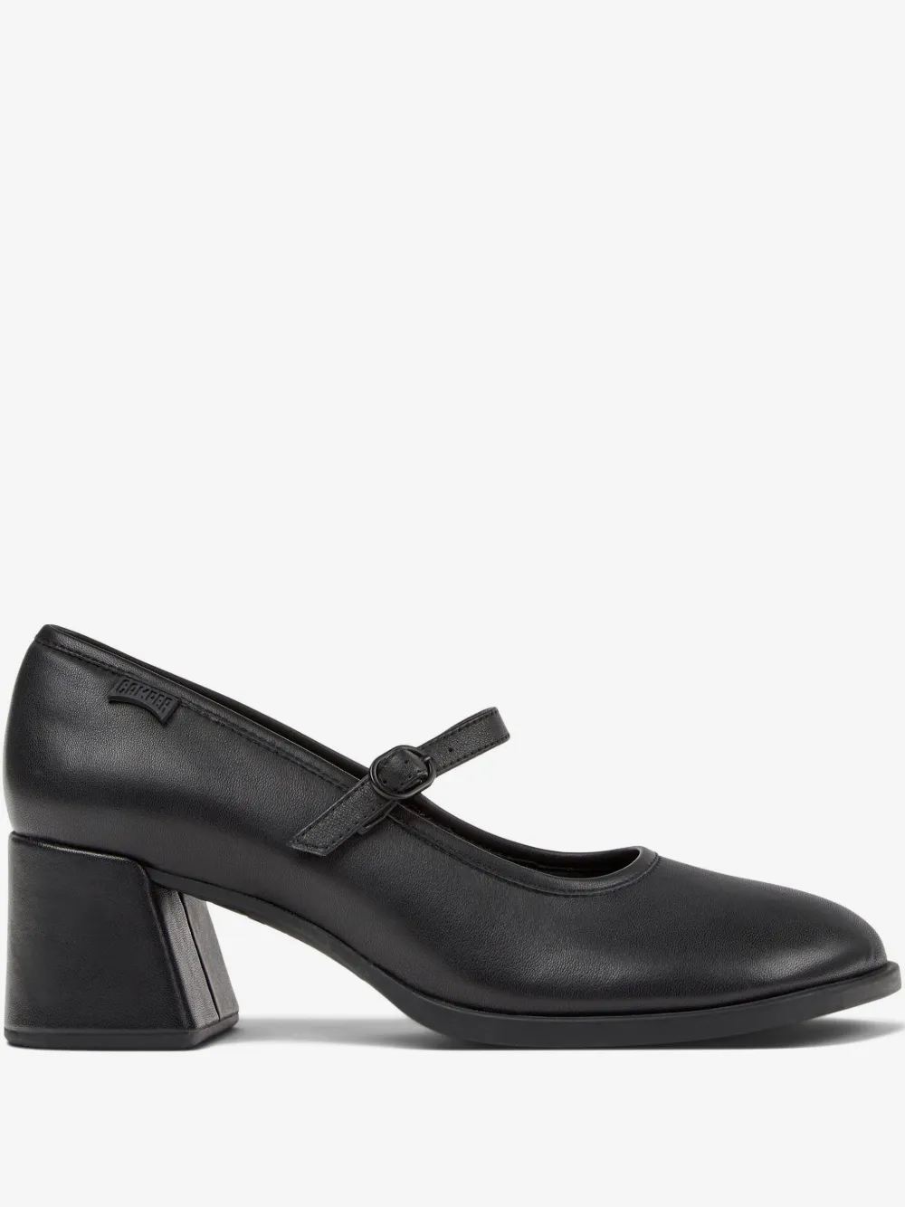 leather block-heel Mary Jane shoes