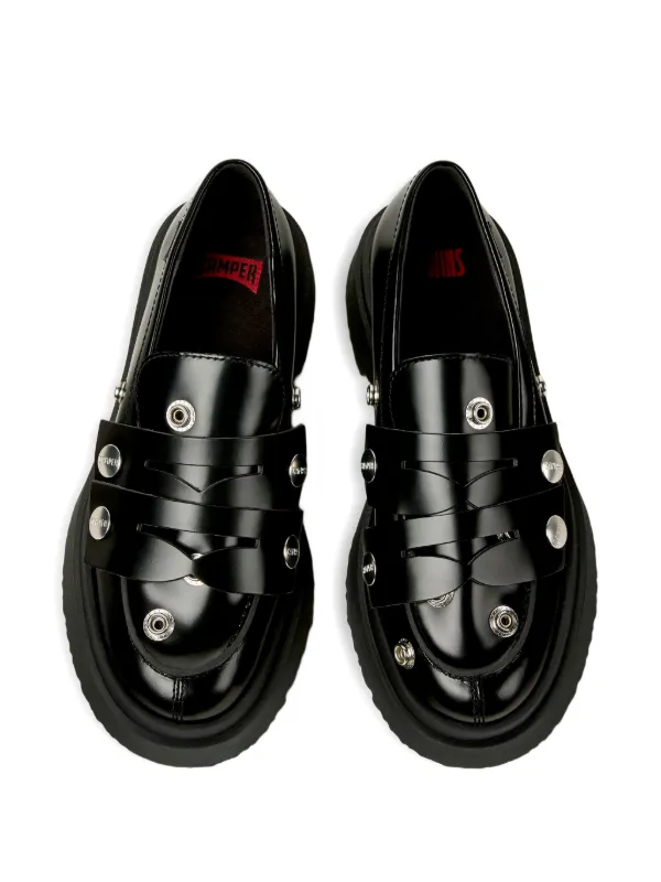 Camper レザーローファー | ブラック | FARFETCH JP