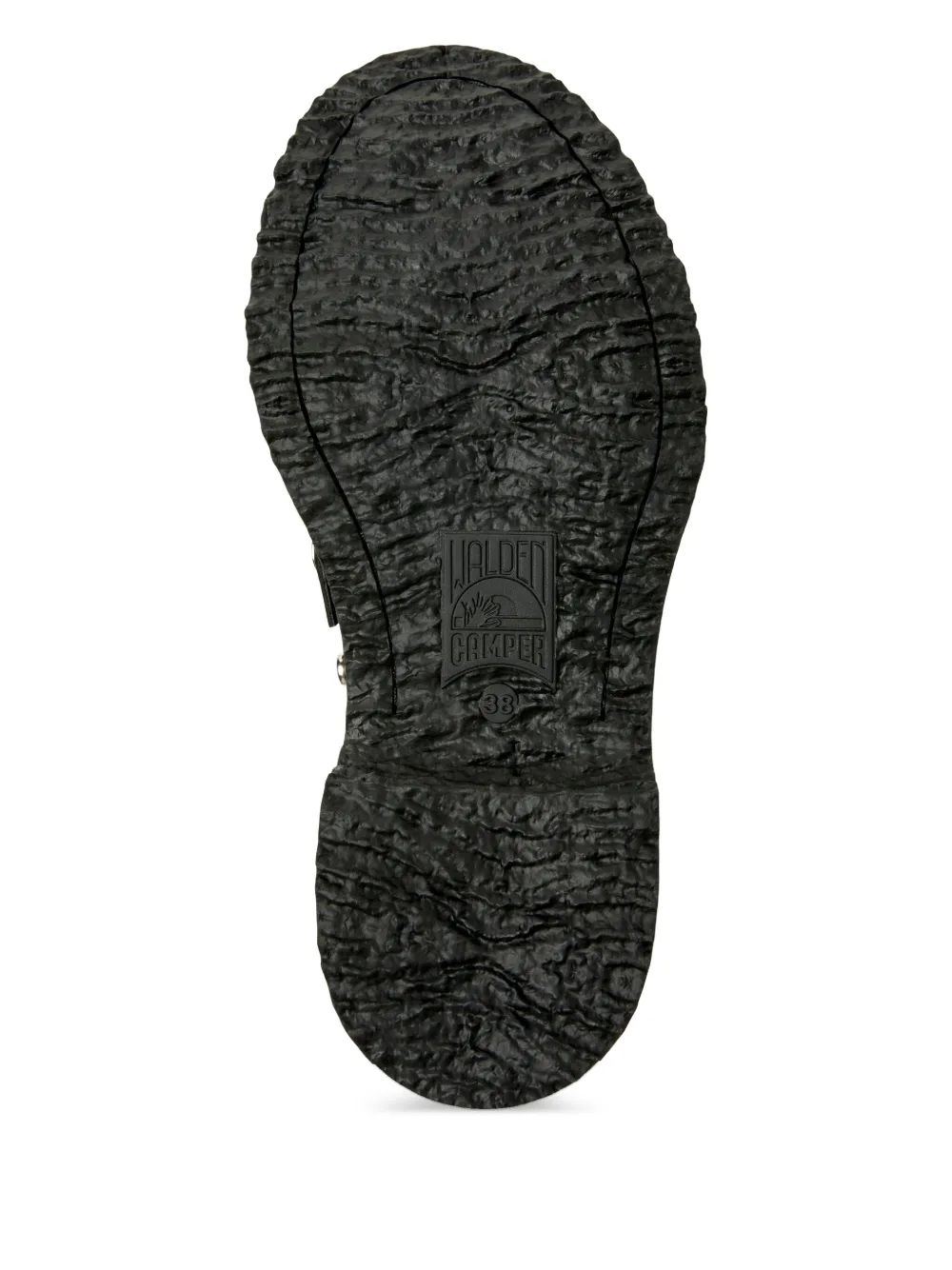 Camper leather platform loafers Black