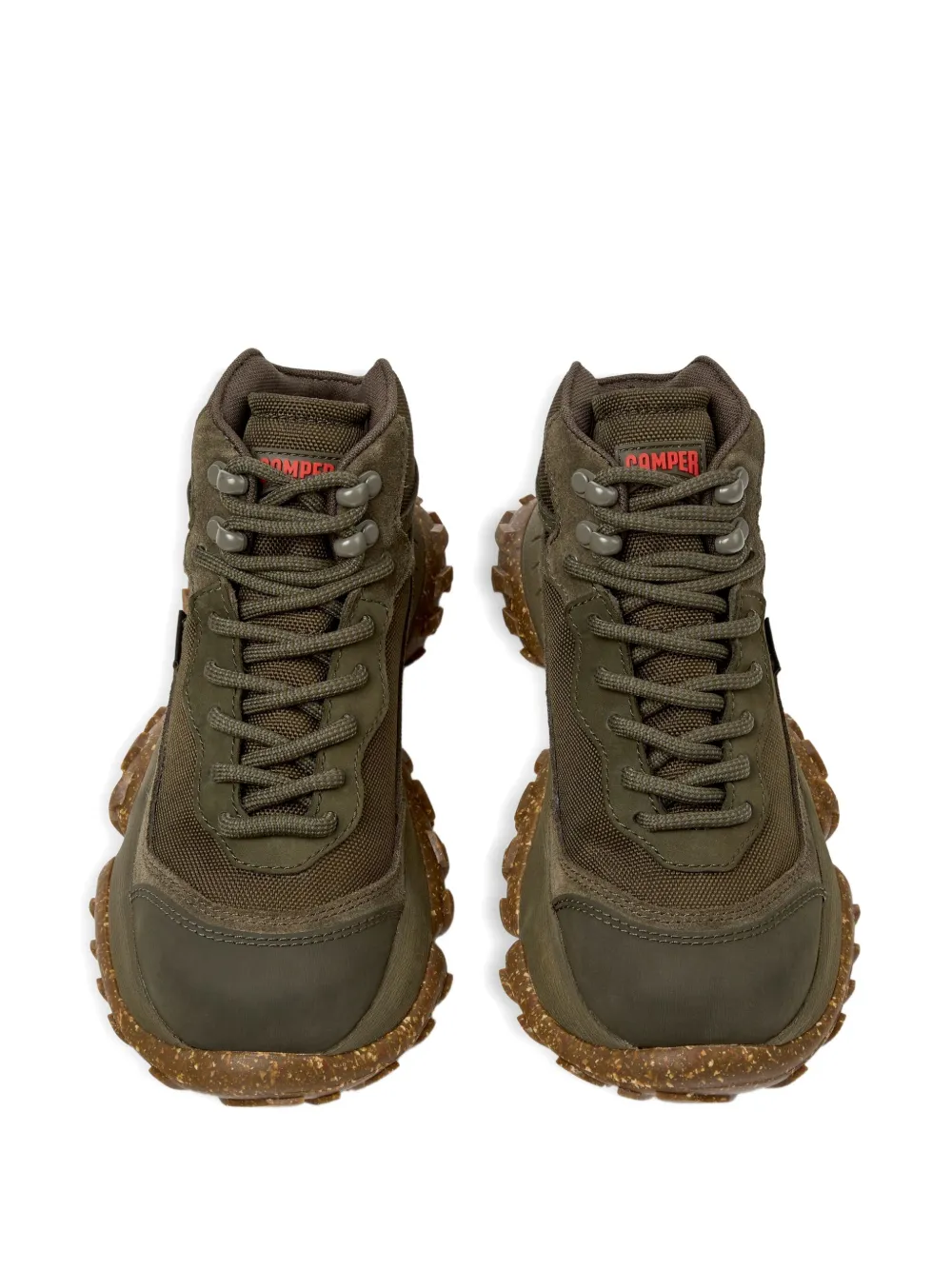 Camper Karst Trek Lace-up Performance Sneakers In Green