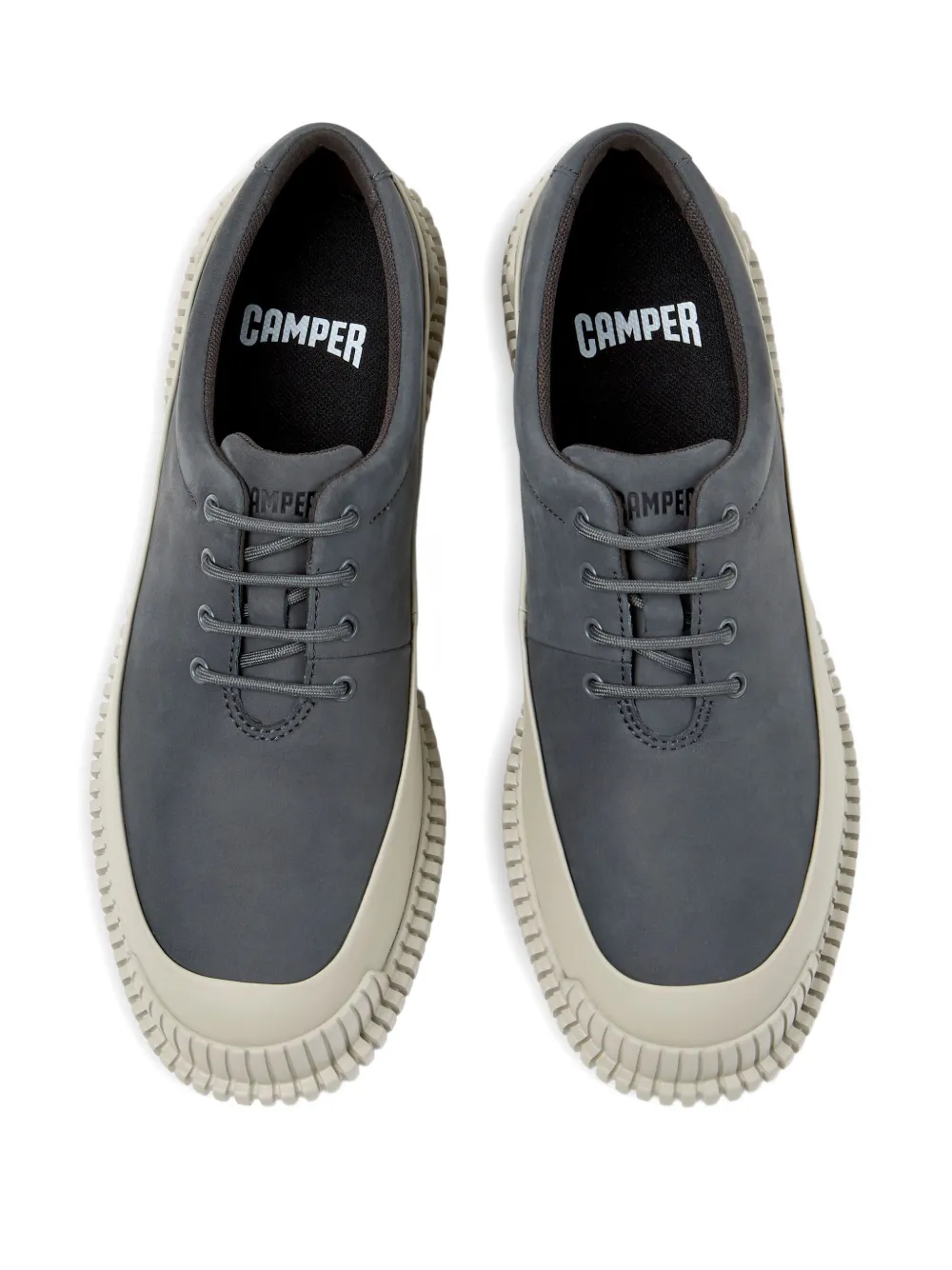 Camper Pix lace-up chunky Oxford shoes Grey