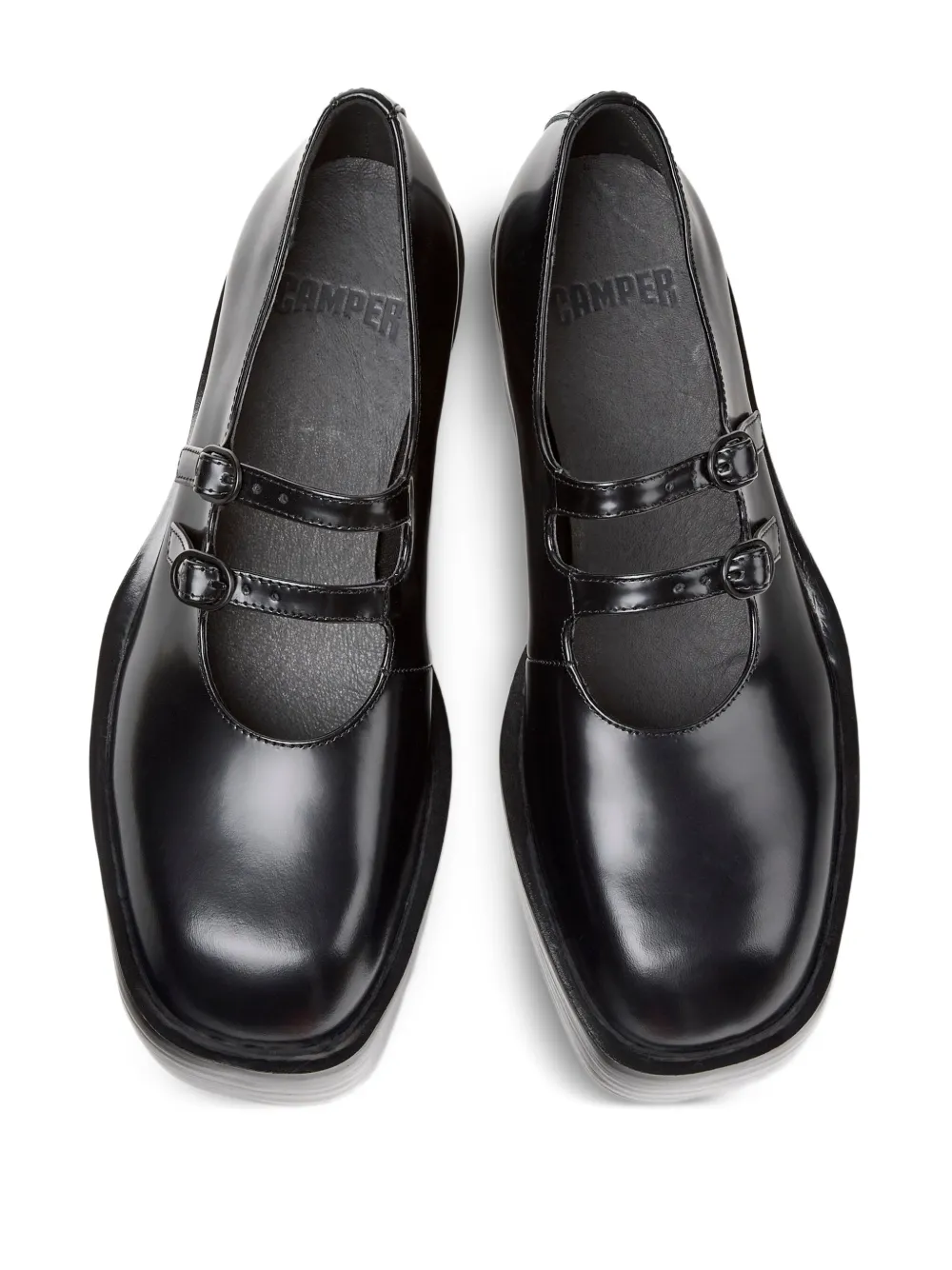 Camper Billie buckle-strap pumps Black