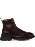 Camper Brutus lace-up leather combat boots - Brown