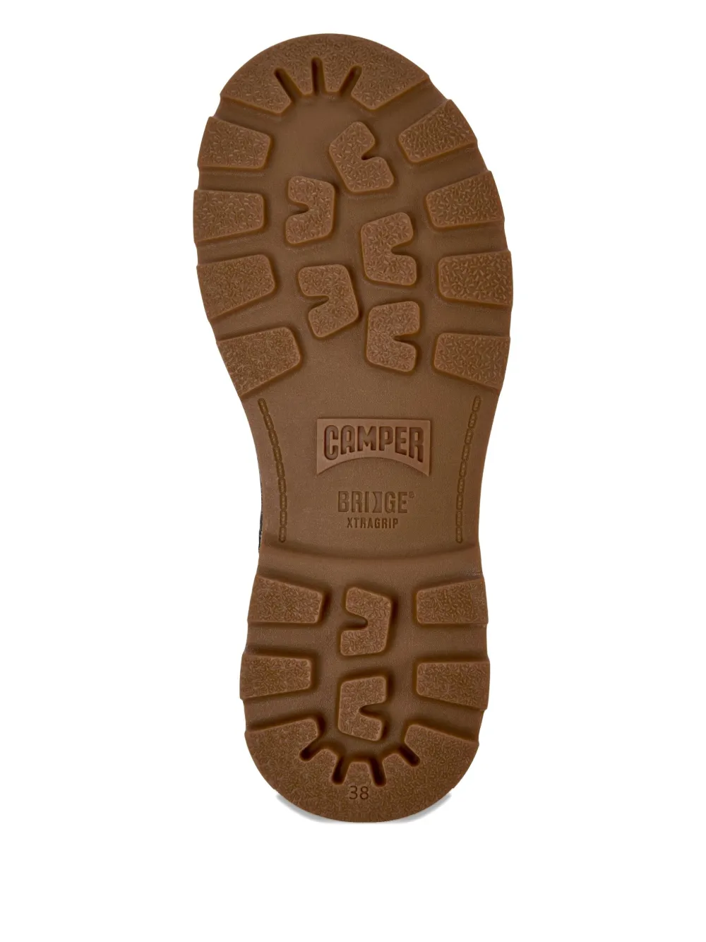 Camper Brutus lace-up leather combat boots Brown