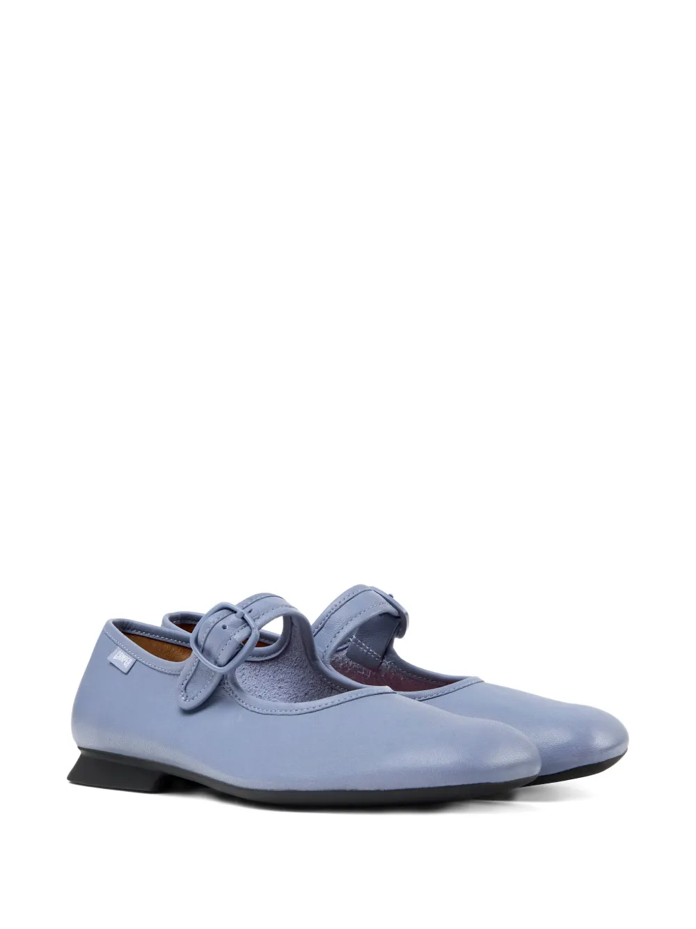 Camper Casi Myra leren ballerina's met gespband Blauw
