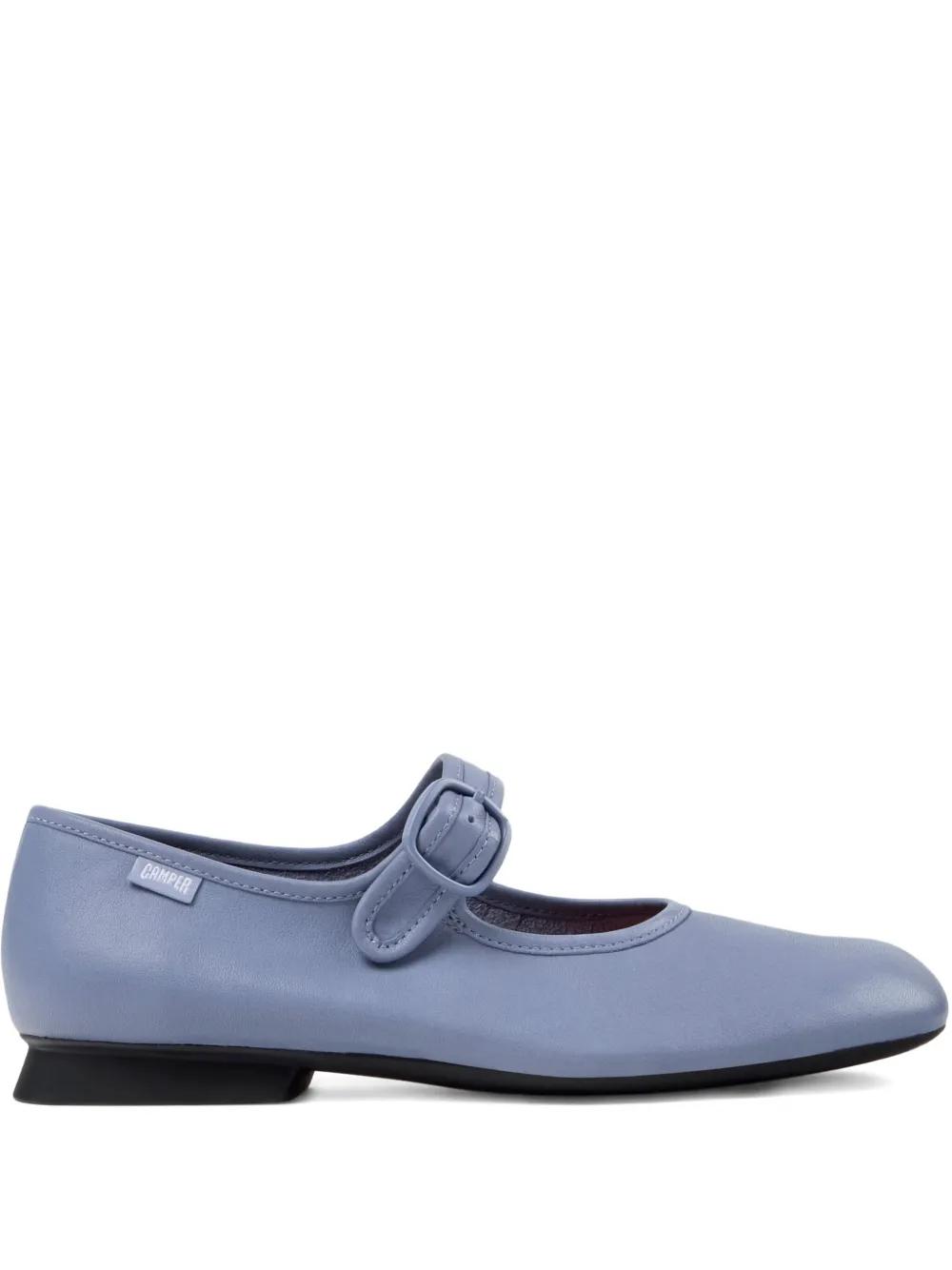 Camper Casi Myra buckle-strap leather ballet flats Blue