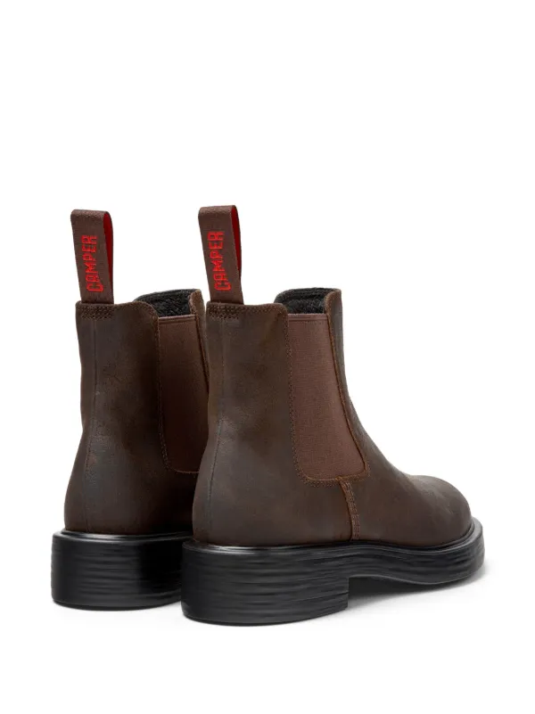 Camper Damen Chelsea Bootie Schwarz – Aus Leder Mit Gummisohle | Recycelte Materialien