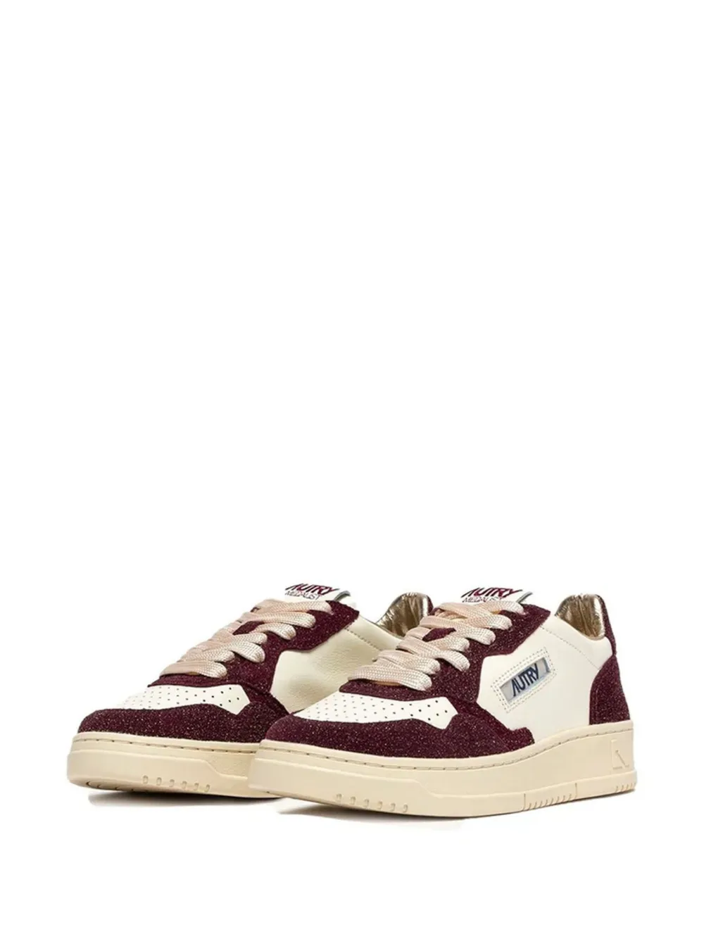Autry glitter-panel leather trainers | Low-Tops | Image 2