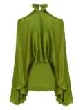 Taller Marmo Cyclades halterneck ruffled mini dress - Green