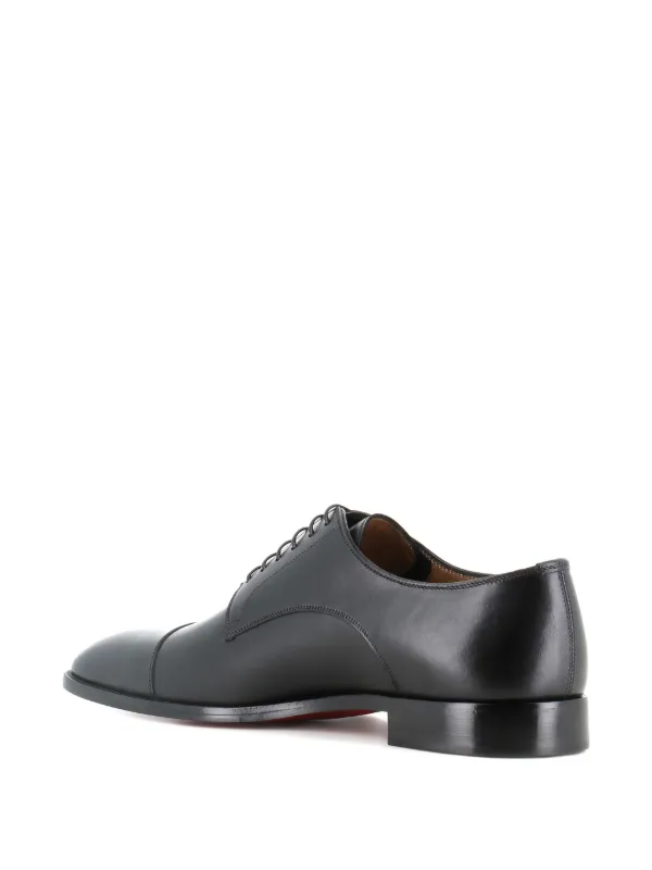 Christian Louboutin Top 5 Leather Derby Shoes | Black | FARFETCH AO