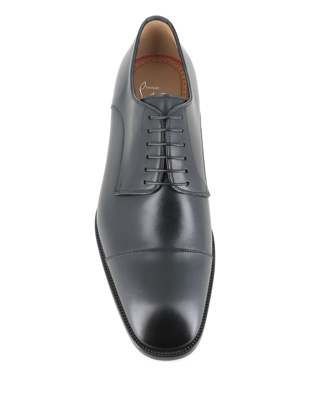 Christian Louboutin Top 5 Leather Derby Shoes | Black | FARFETCH AO