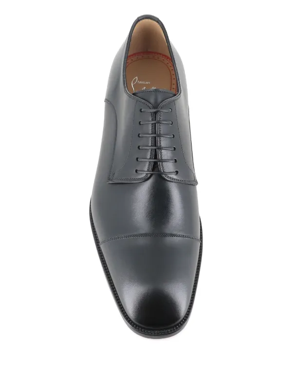 Christian Louboutin Top 5 Leather Derby Shoes | Black | FARFETCH