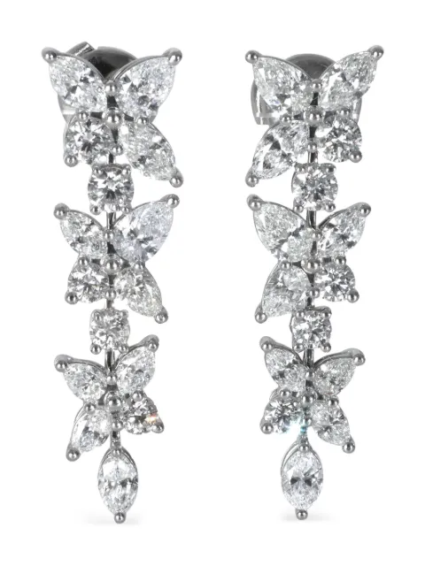 Tiffany & Co. Pre-Owned platinum diamond cluster earrings