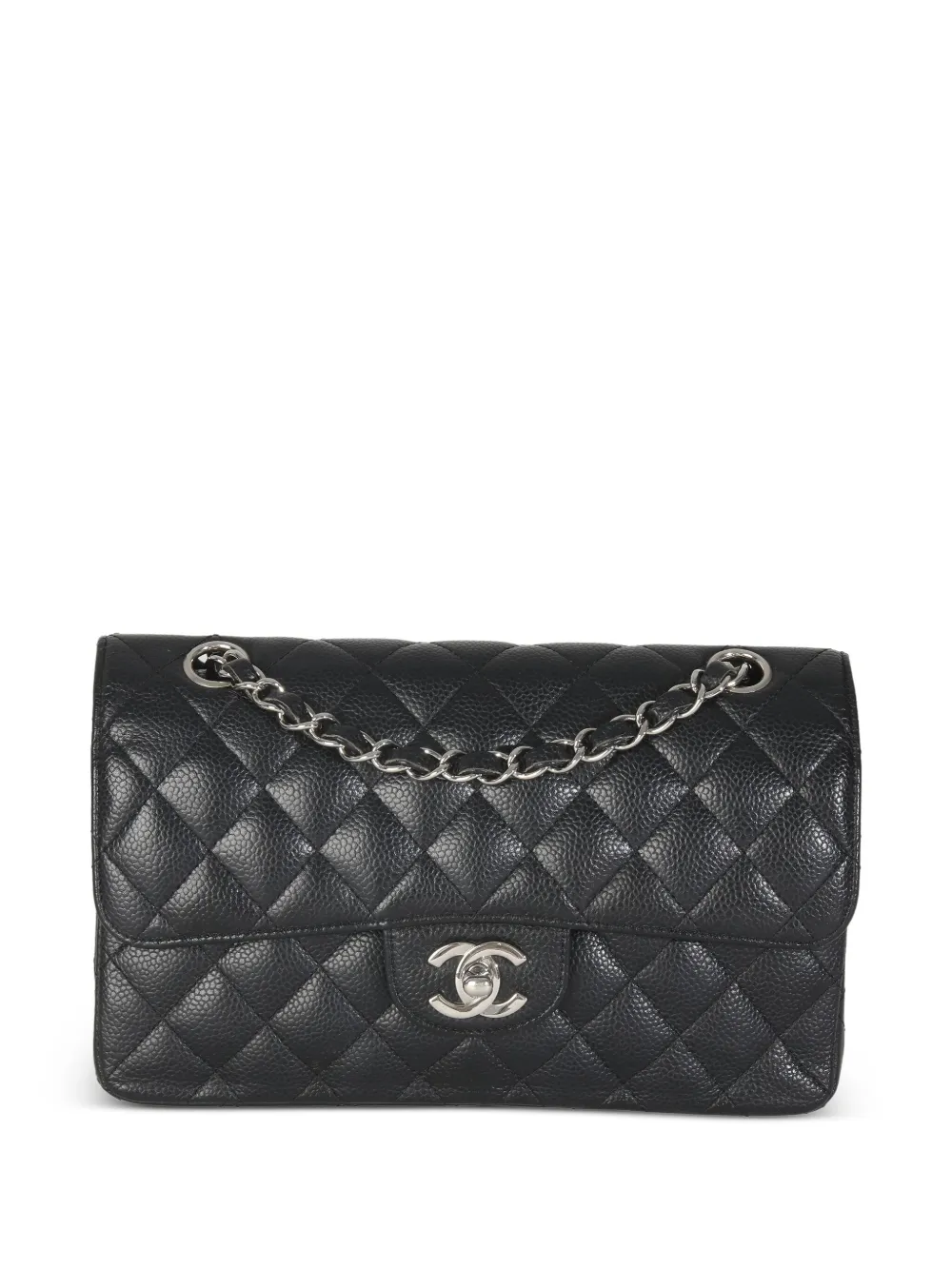 CHANEL Pre-Owned マトラッセ クラシック ダブルフラップ ショルダーバッグ S - ブラック CHANEL Pre-Owned マトラッセ クラシック ダブルフラップ ショルダーバッグ S - ブラック