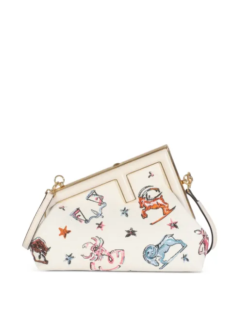 Fendi Pre-Owned Astrology Embroidered canvas bag
