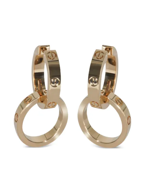 Cartier aretes Love en oro amarillo de 18kt