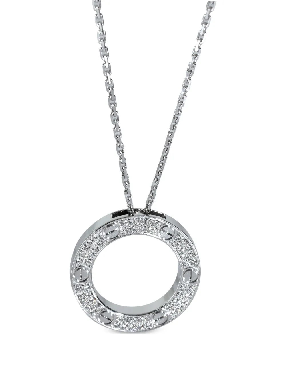 Cartier Circle ダイヤモンド ネックレス 18Kホワイトゴールド Cartier Circle ダイヤモンド ネックレス 18Kホワイトゴールド