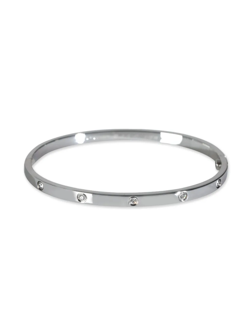 Cartier ダイヤモンド ブレスレット 18Kホワイトゴールド - シルバートーン Cartier ダイヤモンド ブレスレット 18Kホワイトゴールド - シルバートーン