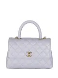 CHANEL Pre-Owned 2021 mini quilted Coco bag - Purple